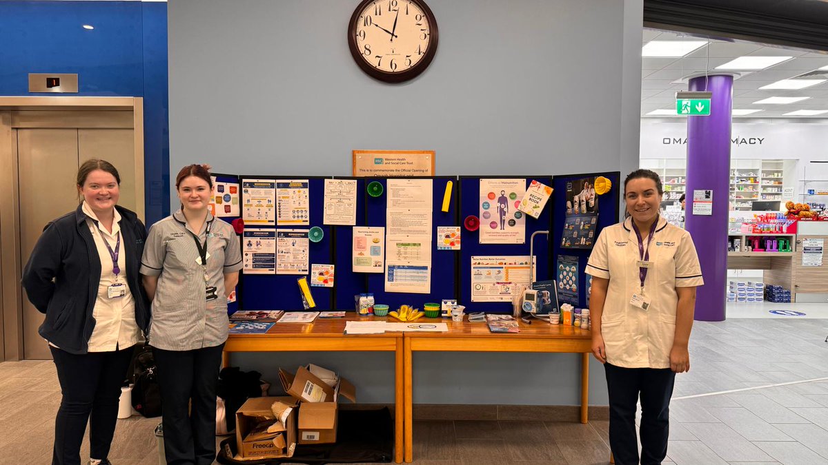 This week (11th – 17th Nov 2024) is UK Malnutrition Awareness Week which aims to increase understanding of the prevalence, risk factors and signs of malnutrition and dehydration with information stands held in our hospitals.

More information ▶ malnutritiontaskforce.org.uk/uk-malnutritio…