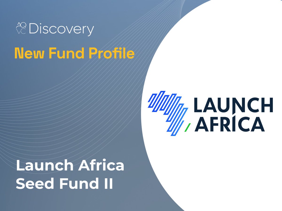 Launch Africa Ventures (@launchafricavc) on Twitter photo 🚀 Launch Africa Ventures is now featured on <a href="/AlphaQVC/">AlphaQ Venture Capital</a> Discovery! As we raise $75M for Seed Fund II, we’re building on the success of Fund I to back transformative startups across Africa.
🔗 Learn more: app.aqvc.com/fund/8143c3aa-… 🚀 Launch Africa Ventures is now featured on <a href="/AlphaQVC/">AlphaQ Venture Capital</a> Discovery! As we raise $75M for Seed Fund II, we’re building on the success of Fund I to back transformative startups across Africa.
🔗 Learn more: app.aqvc.com/fund/8143c3aa-…
