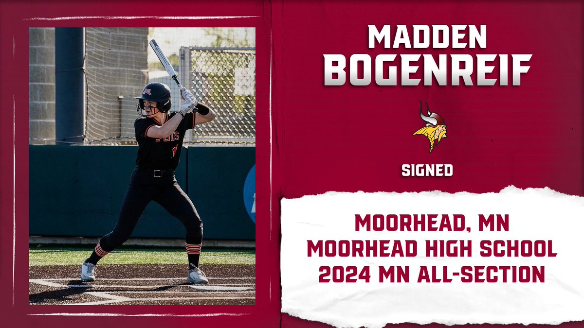 Welcome to the Viking Softball Family Madden Bogenreif!
#WeAllRow
