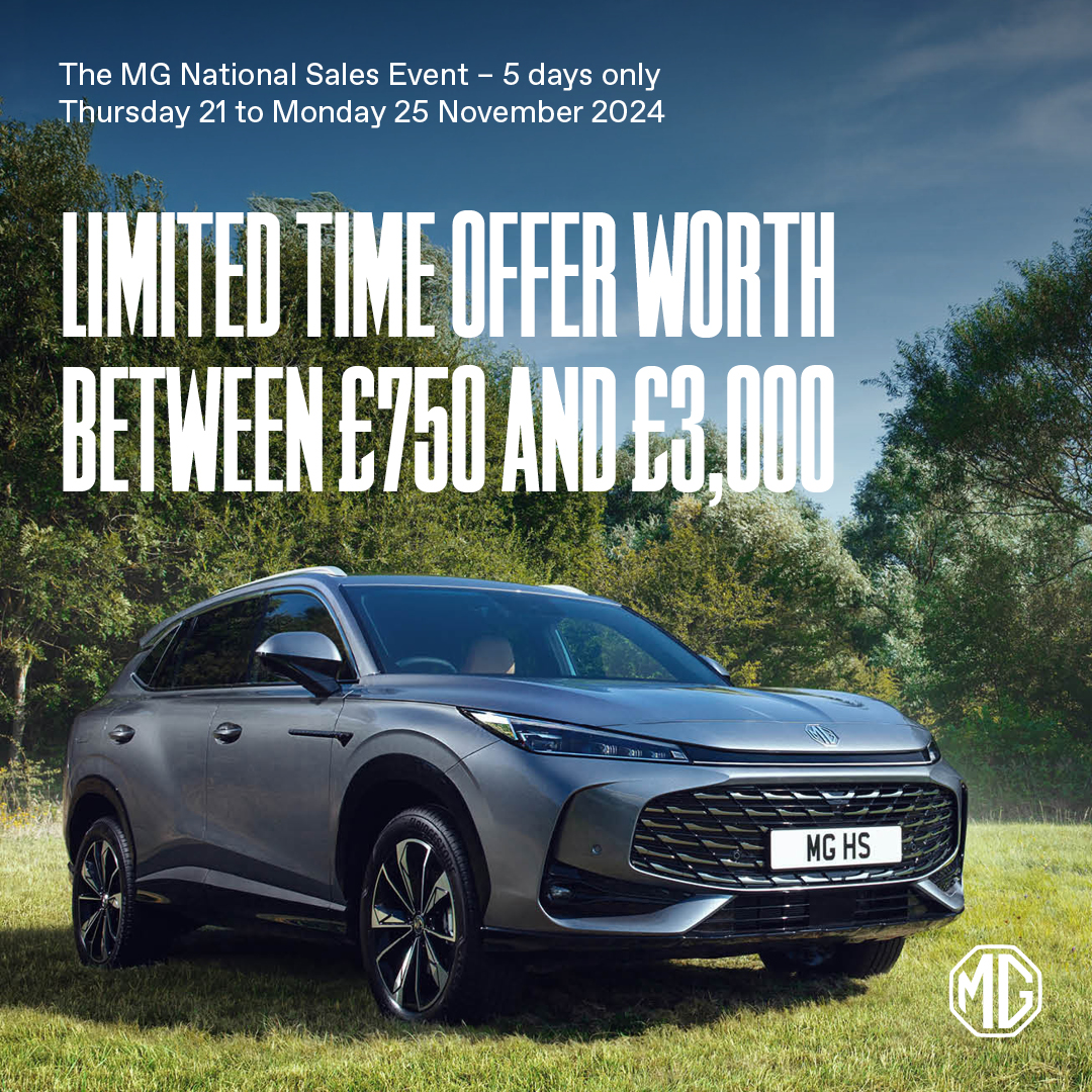 🚗🎉 Rev up for the MG National Sales Event at Budgen! 🎉🚗

Join us from 21 to 25 November for exclusive deals on the latest MG models! From city cars to family SUVs, there's something for everyone. Don’t miss out—call us to learn more!

#Budgen #MGCarEvent