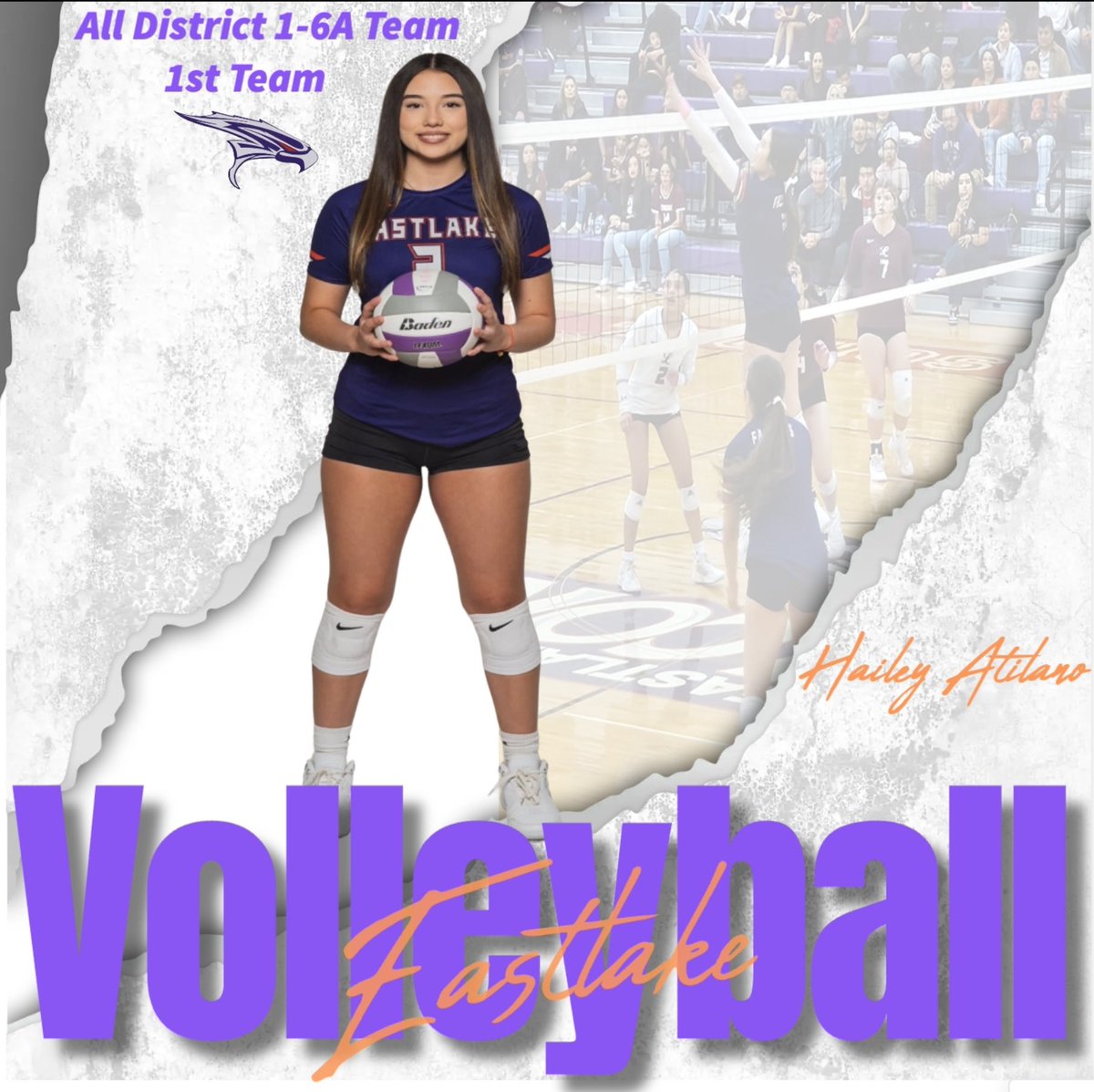 Eastlake Volleyball (@eastlake_vball) on Twitter photo 🧡🏐💜Congratulations Hailey🧡🏐💜
District 1-6A First Team Middle Blocker
<a href="/EHSFalconSports/">Eastlake_Falcon_Athletics</a> <a href="/EnsorAthletics/">Ensor Athletics</a> <a href="/DwindAthletics/">Desert wind athletics</a> <a href="/Eastlake_Middle/">Gabriela Elliott</a> <a href="/Fchavezeptimes/">Felix Chavez</a> 🧡🏐💜Congratulations Hailey🧡🏐💜
District 1-6A First Team Middle Blocker
<a href="/EHSFalconSports/">Eastlake_Falcon_Athletics</a> <a href="/EnsorAthletics/">Ensor Athletics</a> <a href="/DwindAthletics/">Desert wind athletics</a> <a href="/Eastlake_Middle/">Gabriela Elliott</a> <a href="/Fchavezeptimes/">Felix Chavez</a>
