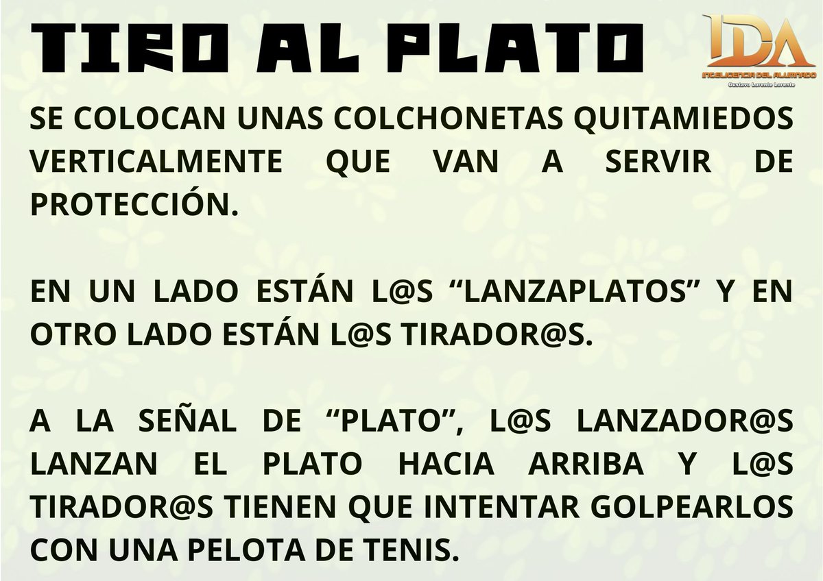 gustavolorente1's tweet photo. TIRO AL PLATO. Complementando la actividad de "Tiro a las palas" ➡️https://t.co/hbCw03IyrE⬅️. Actividad de exterior adaptada a interior. 1º objetivos fijos que aparecen ,2º objetivos móviles. Aros con papel #edufis #familiaedufis #physed #IDA #claustrovirtual #colegio #educación https://t.co/ss8hpUGLtv