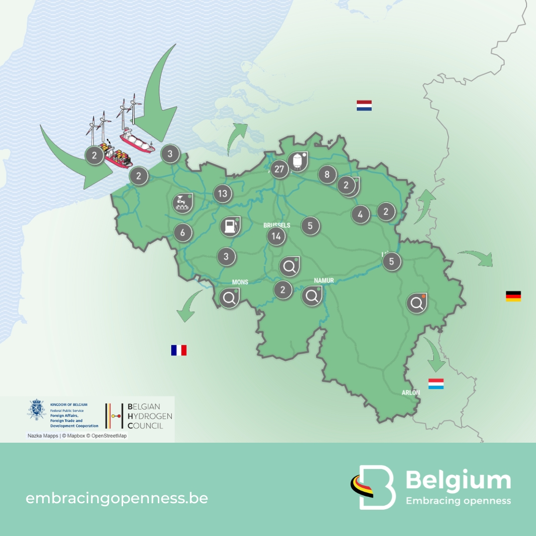 Belgium (@belgium) on Twitter photo 💧⚡ The Belgian Hydrogen Council, with the support of <a href="/BelgiumMFA/">🇧🇪 Belgium MFA</a>, has launched an interactive map with a comprehensive overview of #hydrogen projects in #Belgium, including details on production, transport and applications!
📲 belgianhydrogencouncil.be/interactive-ma… 💧⚡ The Belgian Hydrogen Council, with the support of <a href="/BelgiumMFA/">🇧🇪 Belgium MFA</a>, has launched an interactive map with a comprehensive overview of #hydrogen projects in #Belgium, including details on production, transport and applications!
📲 belgianhydrogencouncil.be/interactive-ma…