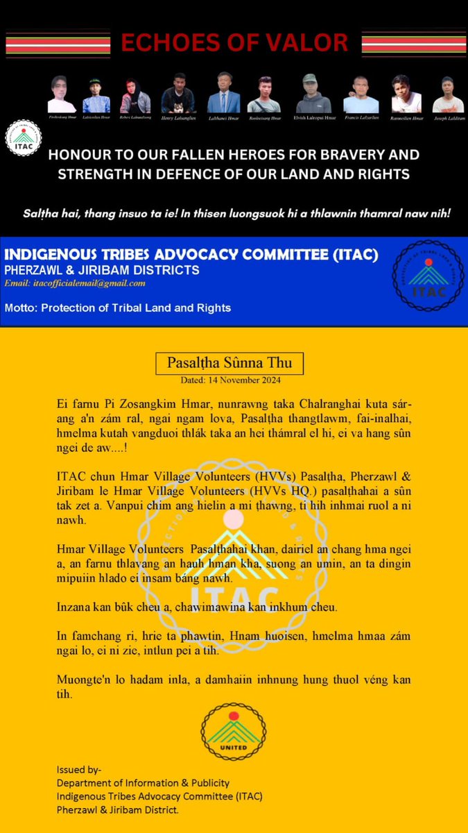 Indigenous Tribes Advocacy Committee (ITAC) tweet media