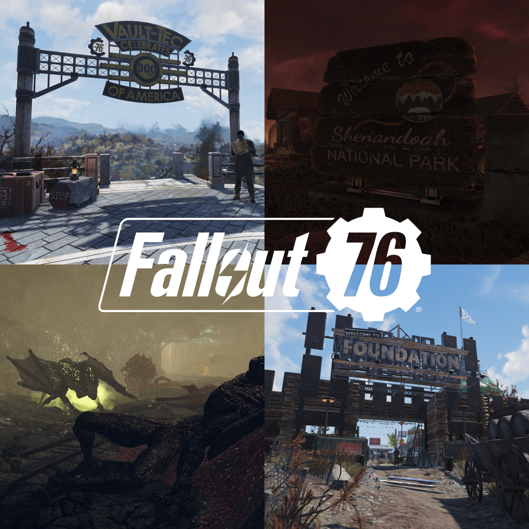 Fallout's tweet image. The dwellers of Vault 76 have left their mark across Appalachia. From tackling the Scorched Plague and aiding the returning locals, to supporting the Brotherhood Expedition and setting up shop in Shenandoah.

Today we celebrate six years of travelling down those country roads!