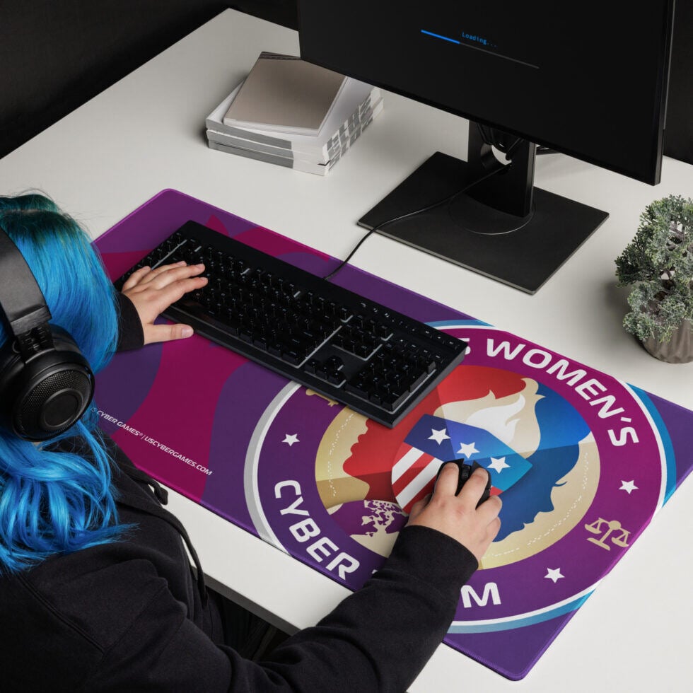 You don’t need to be a member of the #USWomensCyberTeam to have an elite set-up. With this large gaming mat, you’ll never have to re-adjust a mouse pad again! SHOP: hubs.li/Q02XV38w0
#cybersecurity #cybergaming #cyberathlete #cybermerch