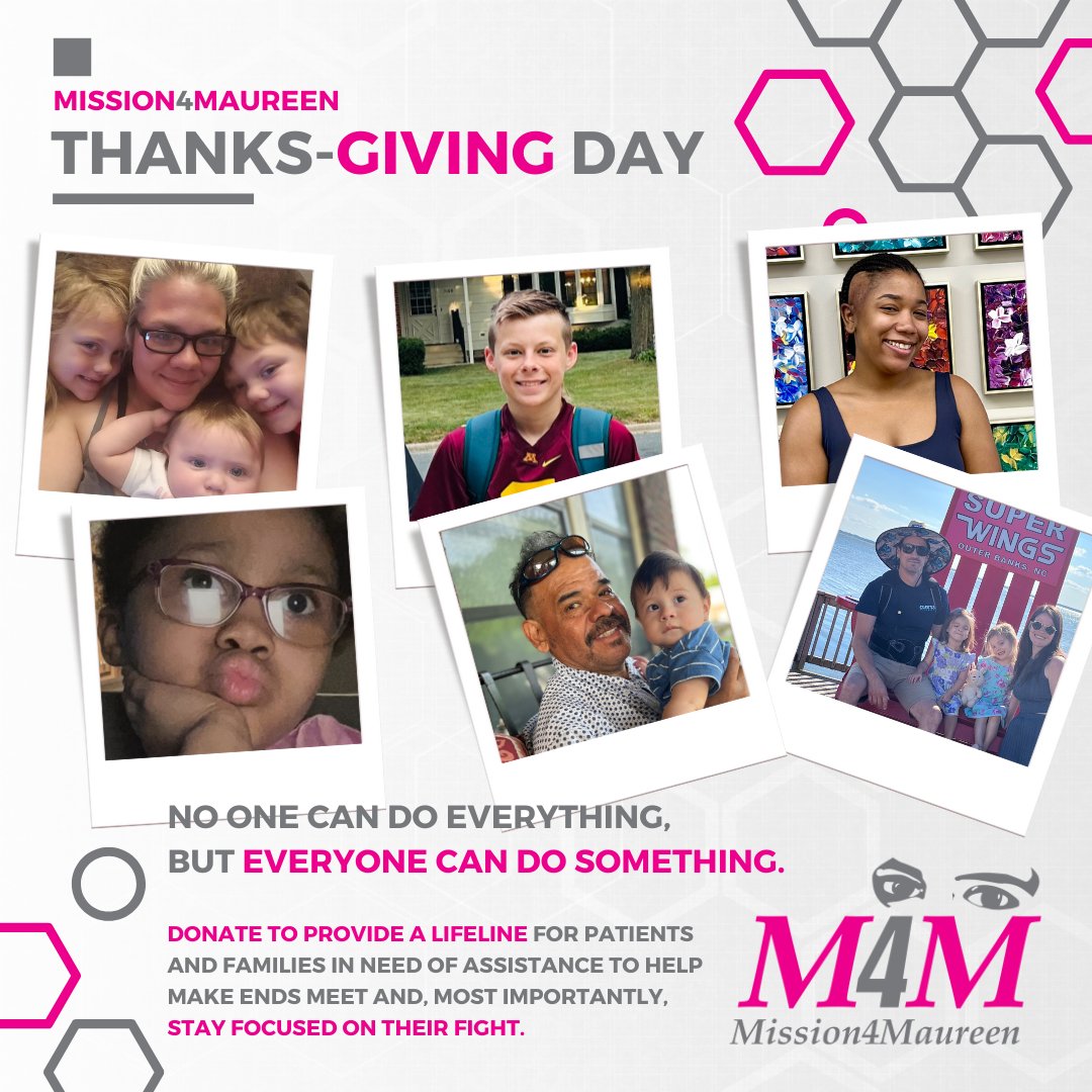 This Thanks-Giving Day, in loving memory of Maureen, donate to provide a lifeline for patients and families in need of financial assistance to help make ends meet and, most importantly, stay focused on their fight against brain cancer and brain tumors.

No one can do everything,