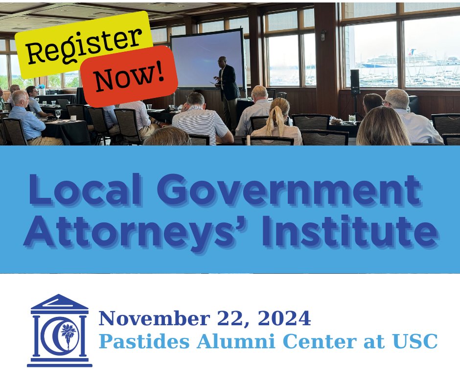 📢 Today is the Final Day to Register Online to attend the Local Government Attorneys' Institute on November 22. 6.0 hours of MCLE tailored to local government legal professionals.

Register now! 🔗 sccounties.site-ym.com/event/attorney…