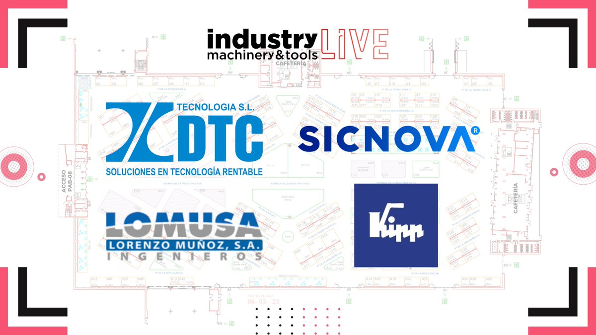 SubconMADRID's tweet image. 🔴#industryLIVE | #Round23 ¡Damos la bienvenida a nuevos expositores de alto calibre! Nos emociona presentar a innovadores, visionarios y líderes de la #industria que se unen a nuestra segunda edición 2025: #DTC, @sicnova3d, #LOMUSA &amp;amp; #KIPPIberica. 📩comercial@industrylive.es 🏭