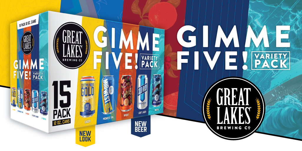 GLBC_Cleveland's tweet photo. Give us five! ๐๏ธ
Have you tried the fall edition of our Gimme 5! Variety Pack yet? Scoop one from our gift shop today, or find it near you at https://t.co/ckEgeHrMxO ๐ป
#dortmunder #midwest #coldrush #cranorange #edmundfitzgerald #greatlakes #varietypack #fall https://t.co/IqQg2XcSXn