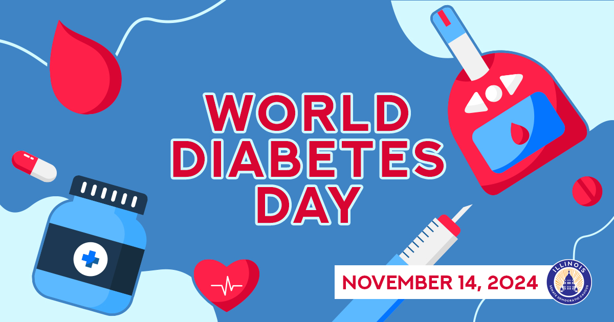 Today we bring awareness to diabetes, a condition that affects many  Illinoisans. Use this World Diabetes Day to learn more about your risk  and find useful resources at insulinhelp.org. Know your risk and know  your response.
