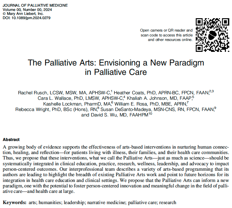 Billy Rosa, PhD, MBE, APRN (@billyrosaphd) on Twitter photo 🎨No better crew to envision a new paradigm in #PalliativeCare than this <a href="/Cambia/">Cambia Health</a> Sojourns crew led by Rachel Rusch & David Wu➡️check out our new <a href="/PalliativeMed_j/">Journal of Palliative Medicine</a> paper: liebertpub.com/doi/10.1089/jp… FYI: <a href="/pallstoryex/">The Palliative Story Exchange</a> @releiter <a href="/AlexisDrutchas/">Alexis Drutchas, MD (she/her)</a> <a href="/lpelzek/">Lisa Pelzek-Braun</a> <a href="/CAJonesMD/">Chris Jones, MD, MBA, CPC</a> @barbaralnjones 🎨No better crew to envision a new paradigm in #PalliativeCare than this <a href="/Cambia/">Cambia Health</a> Sojourns crew led by Rachel Rusch & David Wu➡️check out our new <a href="/PalliativeMed_j/">Journal of Palliative Medicine</a> paper: liebertpub.com/doi/10.1089/jp… FYI: <a href="/pallstoryex/">The Palliative Story Exchange</a> @releiter <a href="/AlexisDrutchas/">Alexis Drutchas, MD (she/her)</a> <a href="/lpelzek/">Lisa Pelzek-Braun</a> <a href="/CAJonesMD/">Chris Jones, MD, MBA, CPC</a> @barbaralnjones