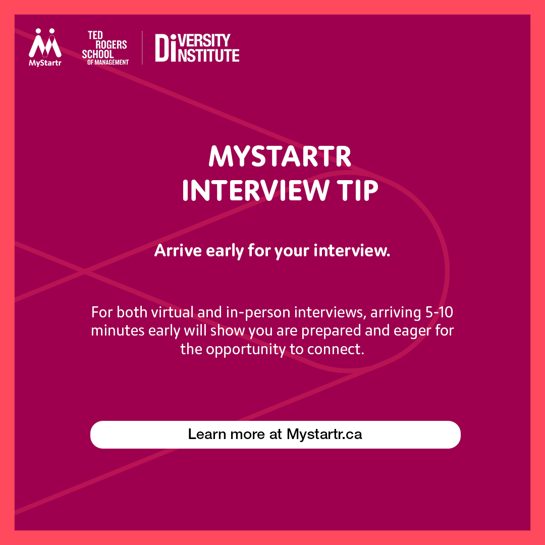 Whether you are waiting in the lobby of a business or the lobby of a virtual call, being early matters. By being 5-10 minutes early you let interviewers know you are prepared, professional, and care about the job opportunity. #jobsearch #interview