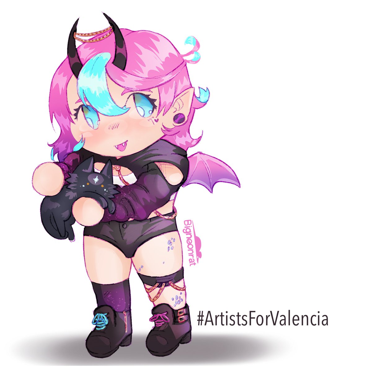 bigneonrat's tweet photo. @Niji__Art @aboutbrau @therandomart_ @fleuriice @sambainbooleans @GuillerLizaran @zetsuboupiranha @wennchu_art @miaou_desu Here you go haha, kinda overdid it, sorry it took long!
#ArtistsForValencia https://t.co/YrLauJBqVz