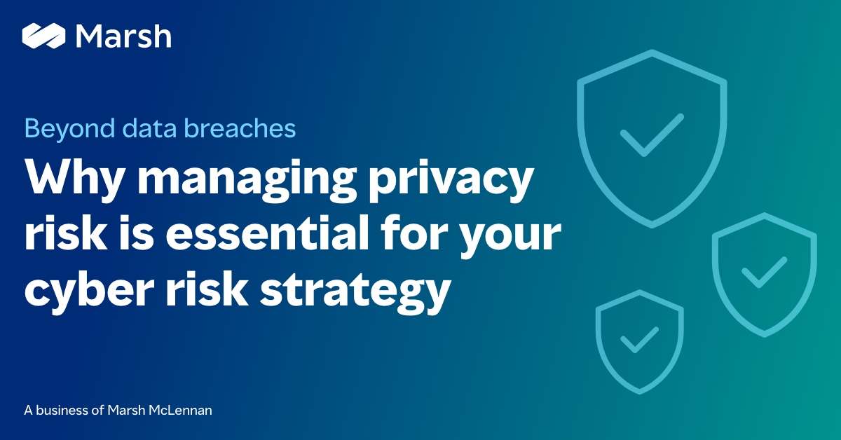 Recognizing privacy risk as a key component of a robust #cybersecurity strategy is crucial, yet many organizations still have work to do.

Discover why managing your organization's privacy risk is key to your cyber risk strategy: bit.ly/4eTBAlV