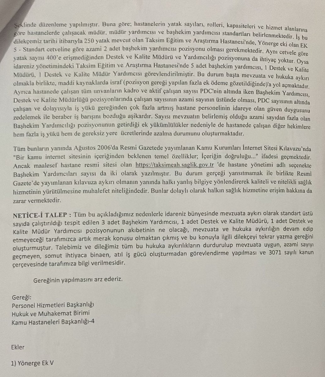 👉Şubemizin konuyla ilgili İstanbul İl Sağlık Müdürlüğü'ne (<a href="/ismgovtr/">İstanbul İl Sağlık Müdürlüğü</a>) aylar önce vermiş olduğu dilekçeler bulunmaktadır. Fakat hiçbirine cevap verilmemiştir. 

🚨Konuyu meclis gündemine taşıyan Sayın Vekil Dr. Kayıhan PALA'ya (<a href="/KAYIHANPALA/">KAYIHAN PALA</a> ) teşekkür ederiz.

Sayın
