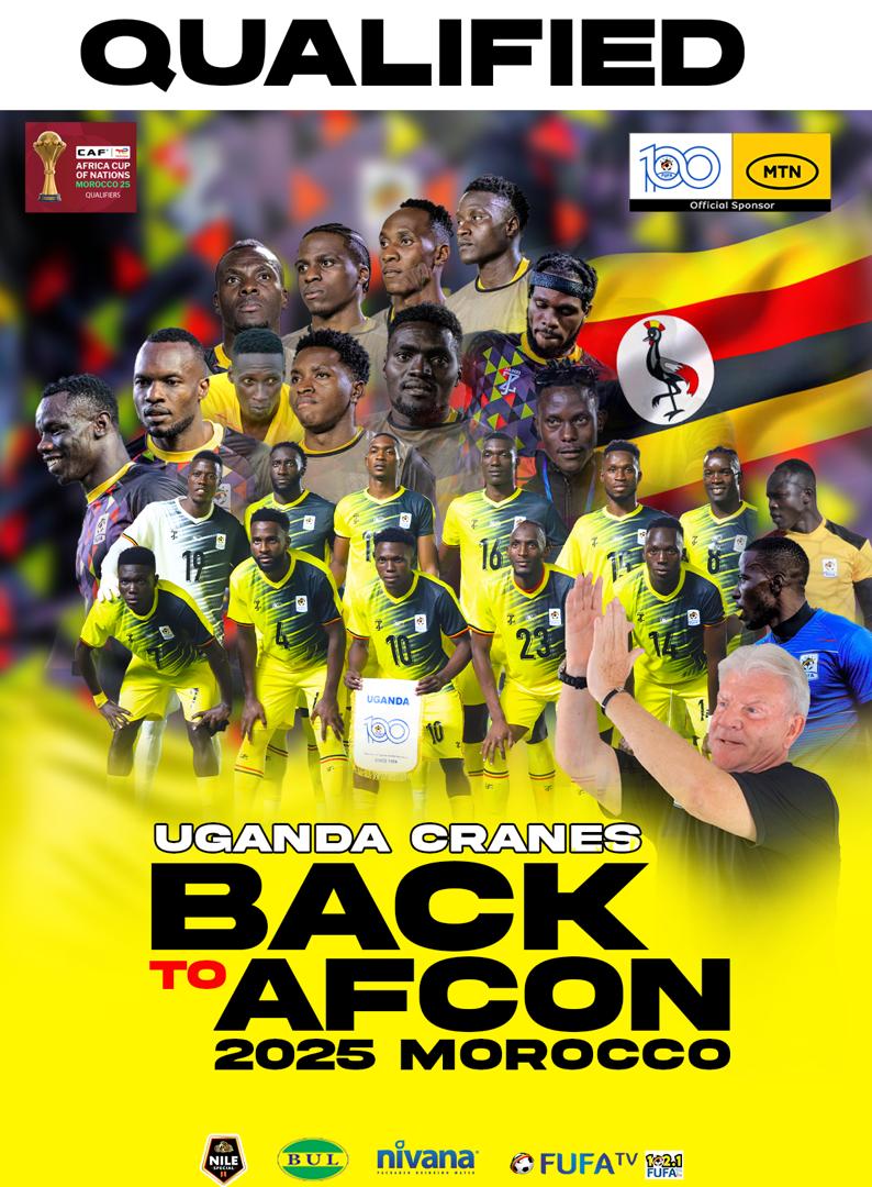 sportslens1's tweet image. History made! 🇺🇬 Uganda Cranes have qualified for AFCON once again! A proud moment for the nation—let's rally behind our team as they head to the big stage! #AFCON2024 #UgandaCranes