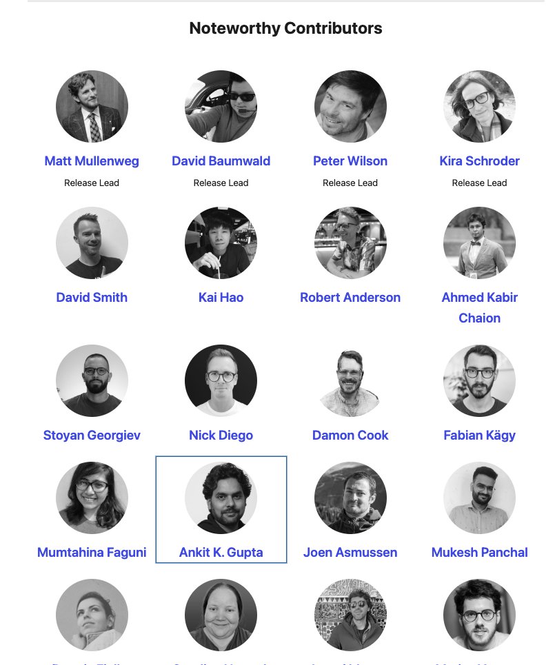 ankitguptaindia's tweet photo. 🌟Thrilled to share that I had the opportunity to serve as Test Lead and feel honored to be a Noteworthy Core Contributor for the WordPress 6.7 “Rollins”.🎉 
A big thank you to the @10up  for providing me with the opportunity to be part of this release. 🚀 

Grateful to have collaborated with an incredible team and an inspiring community. https://t.co/YSMawWr6dN 

Here’s to more contributions and milestones ahead💙🙌 #WordPress #OpenSource #WordPress67