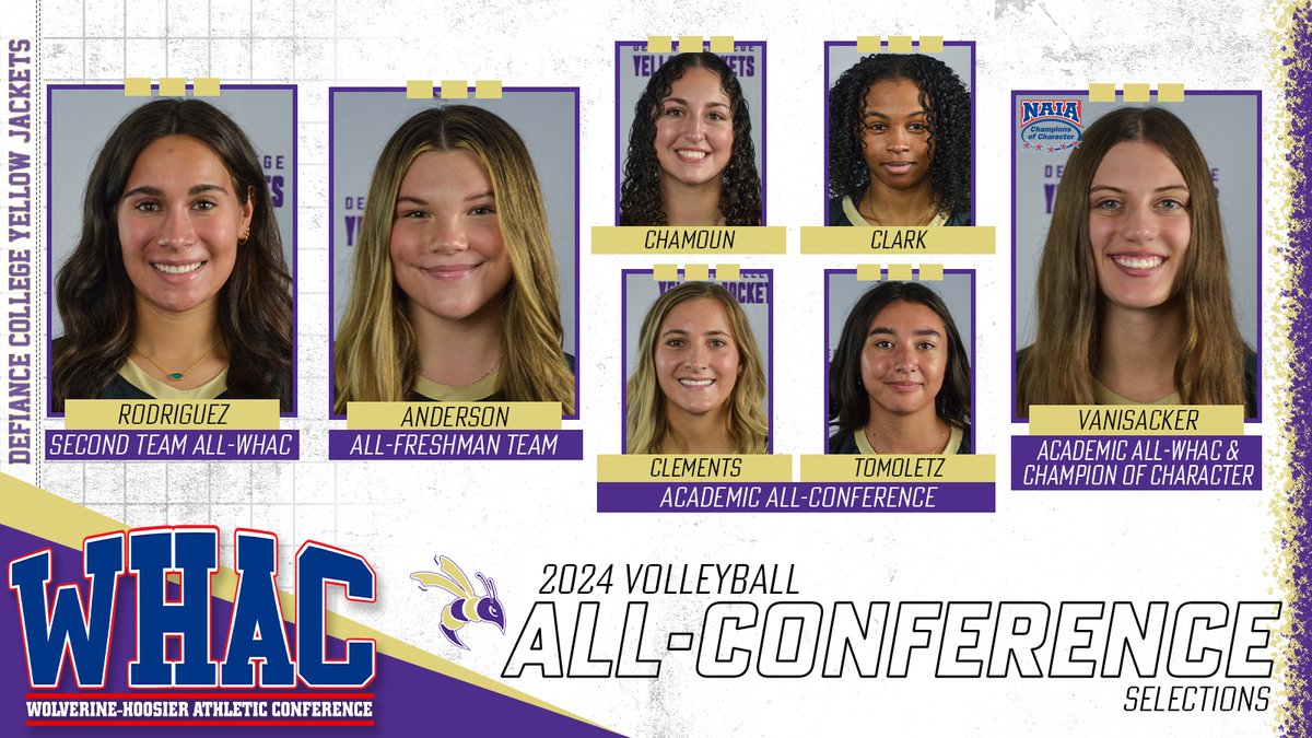 🏐 VB: 7⃣ Yellow Jackets honored with 2024 WHAC Volleyball Awards

FULL STORY 📰: defianceathletics.com/sports/wvball/…
