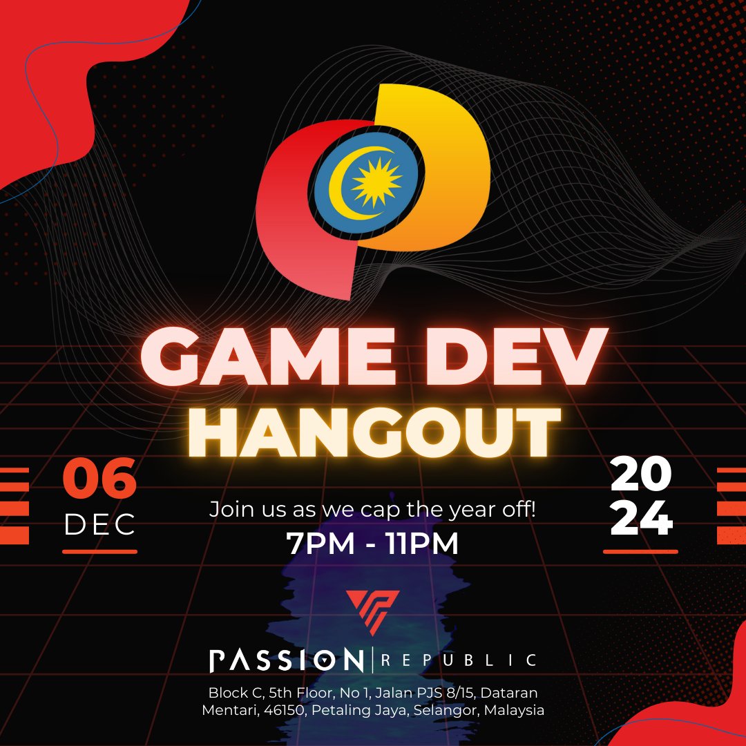 magthylius's tweet photo. Did you hear? One of the largest free-entry networking events is back and the team at #igdamy is opening Passion Republic's doors for the next #gamedevhangout for all #Malaysian developers!

If you are in town on December 6, be sure to come over and say hi to the community! https://t.co/OL3s3T7jKS