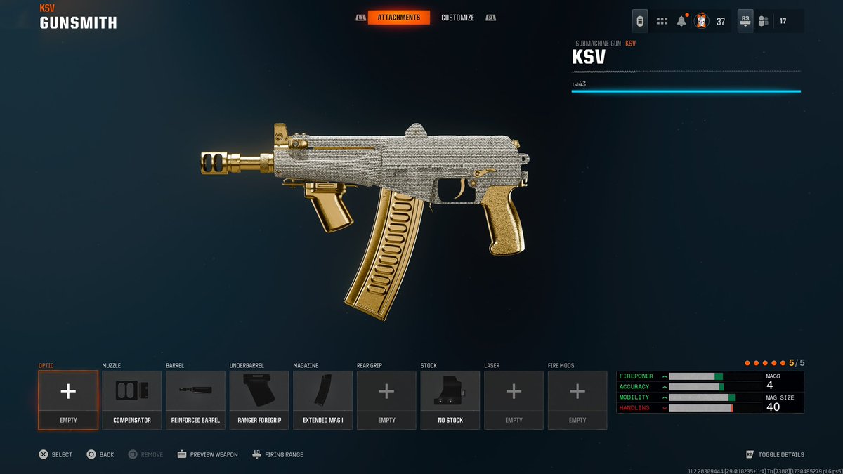 AnttWZ's tweet photo. The KSV has the FASTEST Movement/TTK on Area 99 #BlackOps https://t.co/QpWgTLzk4C