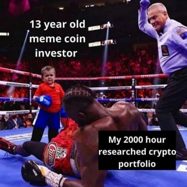 eschketit's tweet photo. I might just go all in on $BTC and memes next cycle 🥲 https://t.co/YxzujincGo
