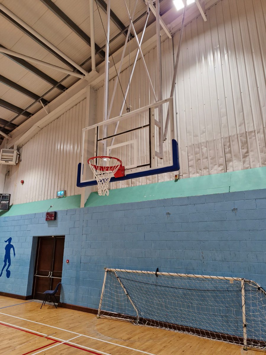 New backboards, rims and padding installed in Ballina Community Sports Centre 🏀🏀🏀 visit shop.omwsupplies.ie for full range of basketball equipment!!!
<a href="/BballIrl/">Basketball Ireland</a> #basketball #omwsupplies #bball