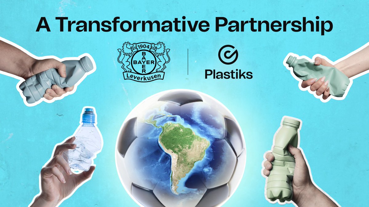 Big news from Brazil!🌍 We’re honored to announce a major #sustainability partnership with Bayer 04 Leverkusen <a href="/bayer04_en/">Bayer 04 Leverkusen</a> &amp; <a href="/greenmining2/">Green Mining</a> ♻️

This partnership is set to recycle 100 tons of plastic, ensuring #transparency and social impact through #Plastiks' blockchain tech.