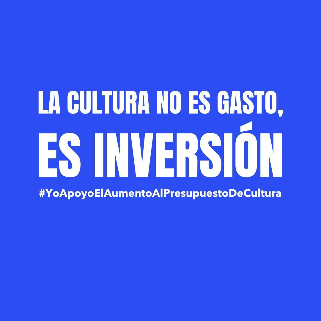 Me gustaría recordar que el 2021 hubo un acuerdo transversal desde <a href="/ignaciobriones_/">Ignacio Briones</a> hasta Boric que ppto de Cultura debía subir hasta el 1% acorde a estándares OCDE. Cultura es desarrollo, comunidades mas seguras. 
Es invertir en futuro  
#YoApoyoElAumentoAlPresupuestoDeCultura