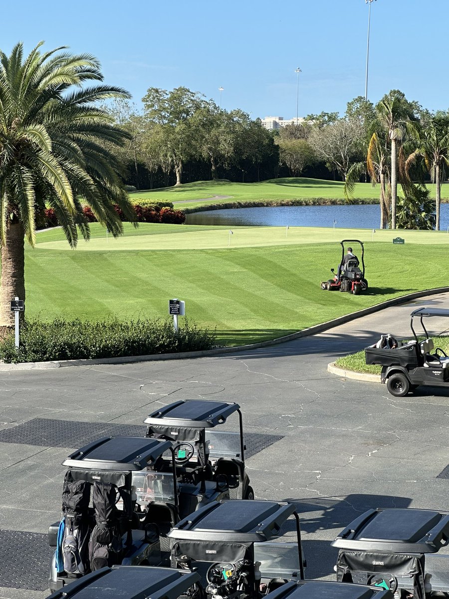BillBillbeasley's tweet photo. First cut on the Rye grass 2024/2025 season @HawksGolf @MarriottGolf @worldcenter https://t.co/pmR4BS2l3R