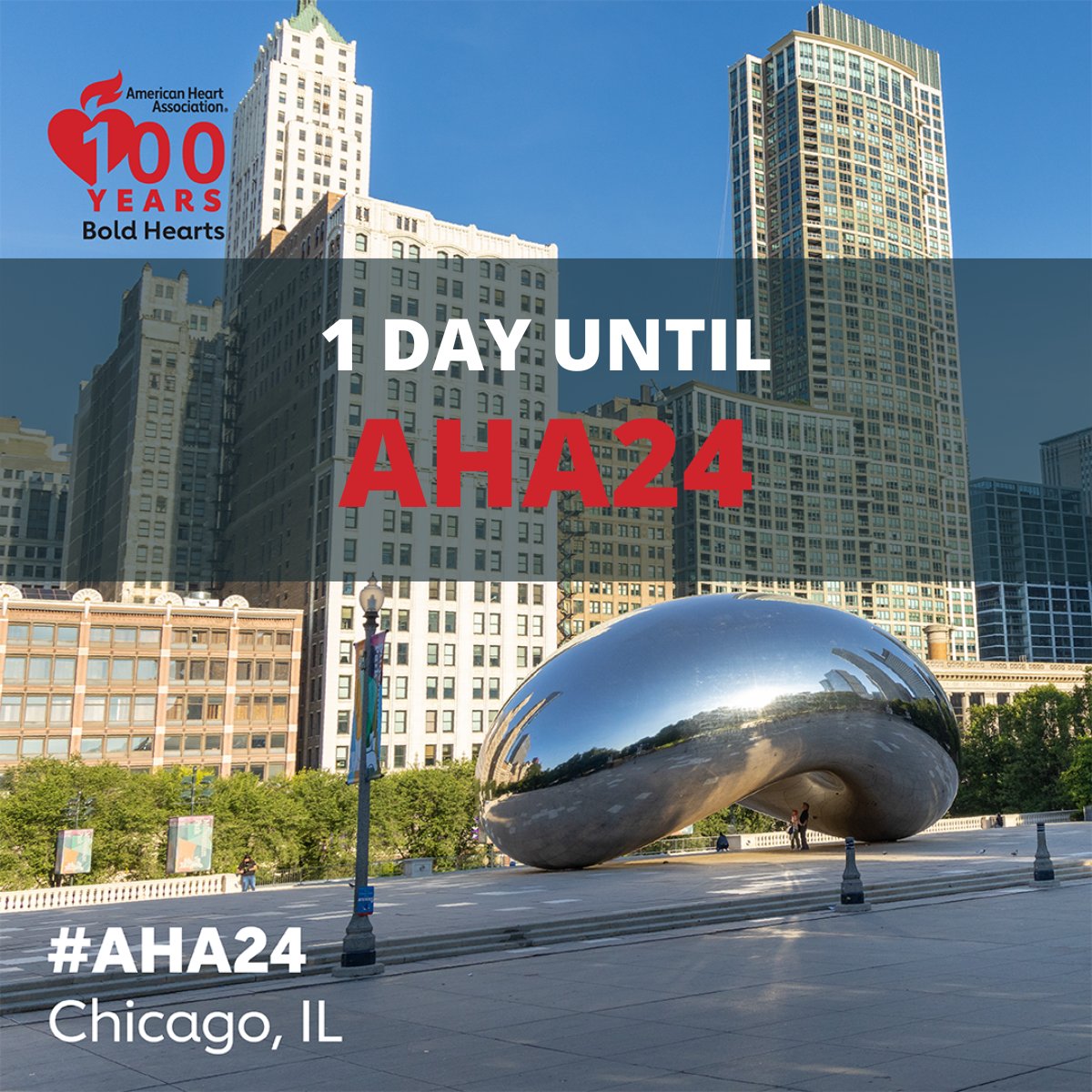 🌟 Tomorrow is the Day! #AHA24 is Here! 🌟

We’re counting down the hours until the American Heart Association's Scientific Sessions kick off in Chicago! Join us from November 15-18, 2024, at the McCormick Place Convention Center!

#HealthTech #AHACHTI