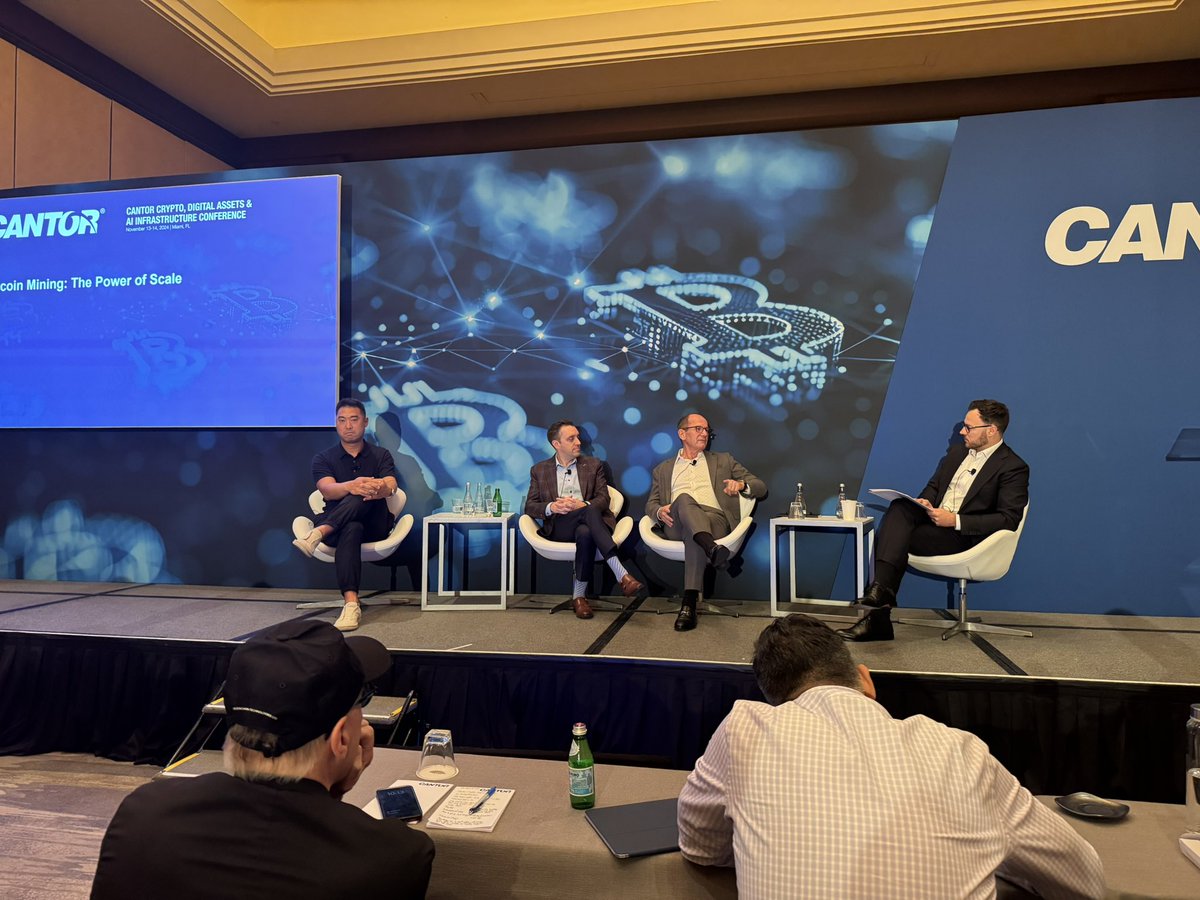 smatthewschultz's tweet image. “What we believe differentiates @CleanSpark_Inc from many of our peers is our absolute focus on operational excellence and capital stewardship.”  
@ZachKBradford #Bitcoin #CantorCrypto