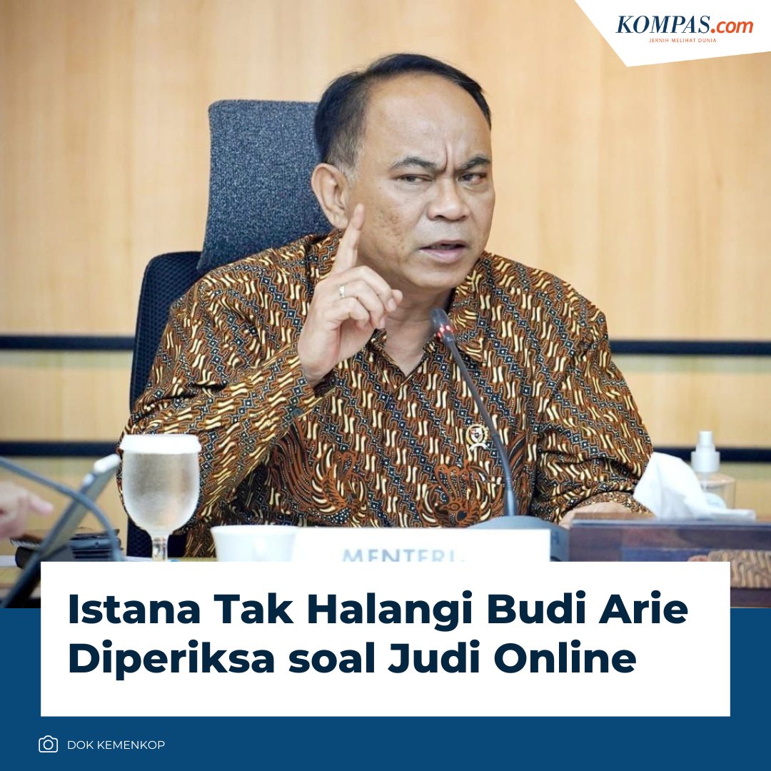 Menteri Sekretaris Negara Prasetyo Hadi memastikan, pihak Istana Kepresidenan tak menghalangi aparat penegak hukum mengusut siapa pun yang diduga terkait dengan judi online, termasuk jika itu adalah Budi Arie Setiadi.

nasional.kompas.com/read/2024/11/1…