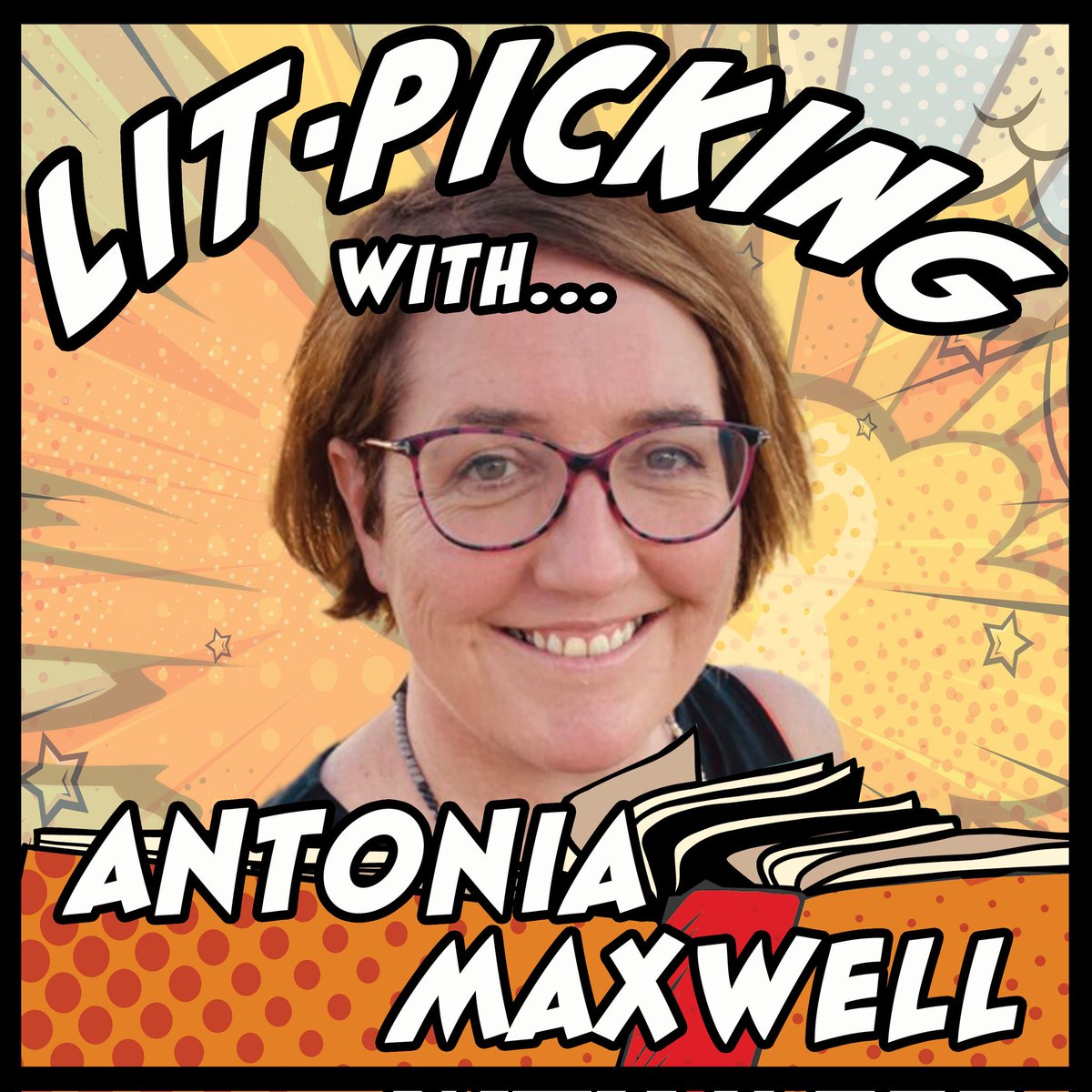LitPickPod's tweet image. It&apos;s almost time for another #LitPickLive with a new author on the grill – new to us, and new to #kidsbooks! Search for &quot;Lit-Picking&quot; on your fave #podcast player (or use the link in the post below), and hit play at 5pm to #ListenAlong and put YOUR questions to @antonia_books.