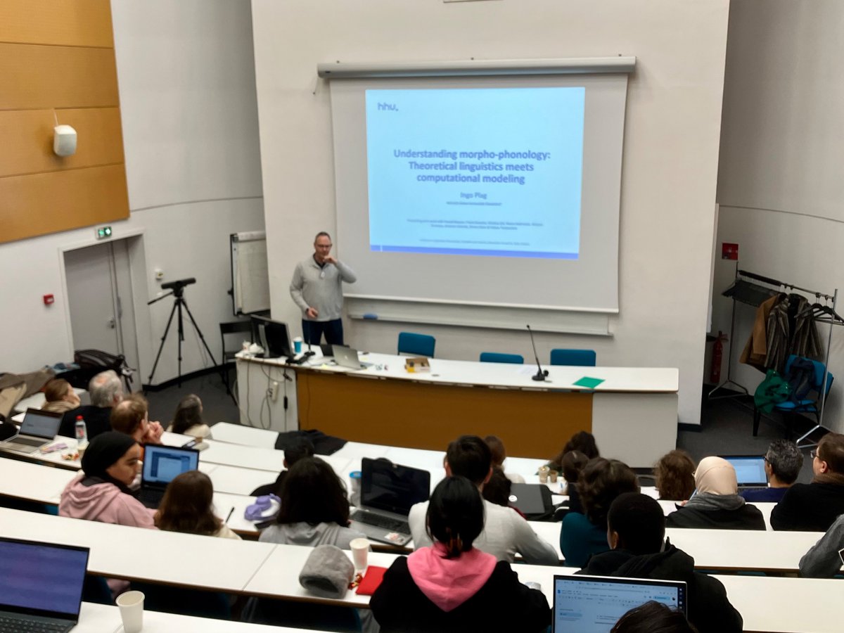 A great start to the LIFT kickoff meeting at <a href="/Univ_Orleans/">Université d'Orléans</a>!
This morning, after the presentation of the LIFT network, Ingo Plag gave an amazing talk on Understanding Morpho-Phonology: Theoretical #Linguistics Meets #ComputationalModeling 
#LLL <a href="/labo_Loria/">Loria</a> <a href="/CNRS/">CNRS 🌍</a>  <a href="/HHU_de/">Heinrich-Heine-Universität Düsseldorf</a>