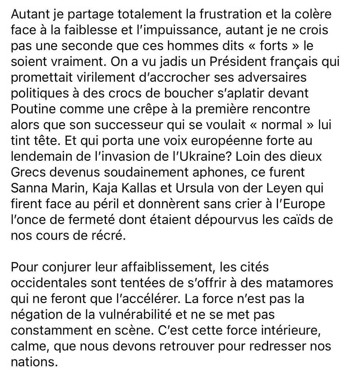 Petite pause ce matin dans le tourbillon de bruit et de fureur qu’est devenu notre débat public…