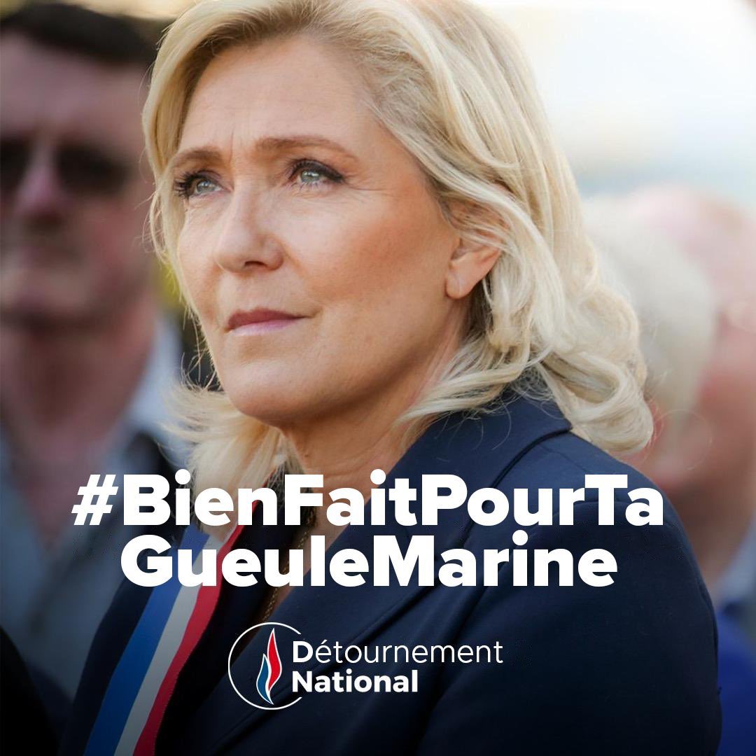 #BienFaitPourTaGueuleMarine 

Rend l’argent aussi