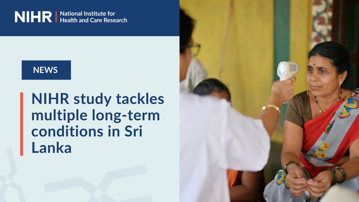 Researchers in Birmingham and Sri Lanka have been awarded £3.8 million through NIHR's RIGHT programme. They aim to improve patient experience and care plans for those with multiple long-term conditions with a digitally integrated care pathway.
Learn more: nihr.ac.uk/news/nihr-stud…