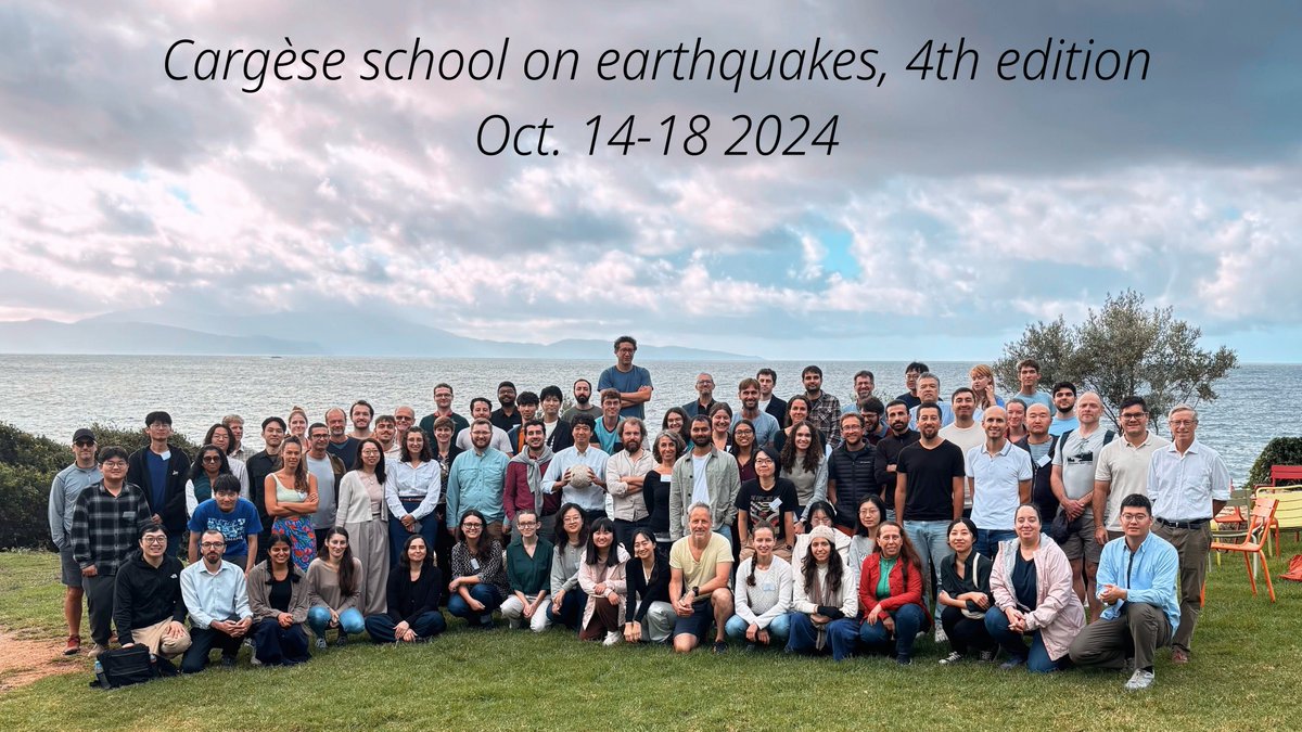 Pablo Ampuero (@docterremoto) on Twitter photo Did you miss the 2024 Cargese workshop on earthquakes? 
No problem, the video recordings are now available at youtube.com/playlist?list=…
and the program and slides at earthquakes4.sciencesconf.org
Big thanks to all our speakers for making their materials available to all! Did you miss the 2024 Cargese workshop on earthquakes? 
No problem, the video recordings are now available at youtube.com/playlist?list=…
and the program and slides at earthquakes4.sciencesconf.org
Big thanks to all our speakers for making their materials available to all!
