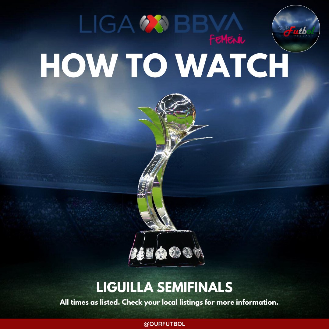 ourfutbol's tweet photo. The Semifinals start TODAY! Liga MX Femenil is back with two banger matchups as América and Tigres and Pachuca and Rayadas play for a spot in the Final. Here's how you can tune in! #LigaMXFemEng #LigaMXFemenil #LMXF https://t.co/ybIBgVZfOO