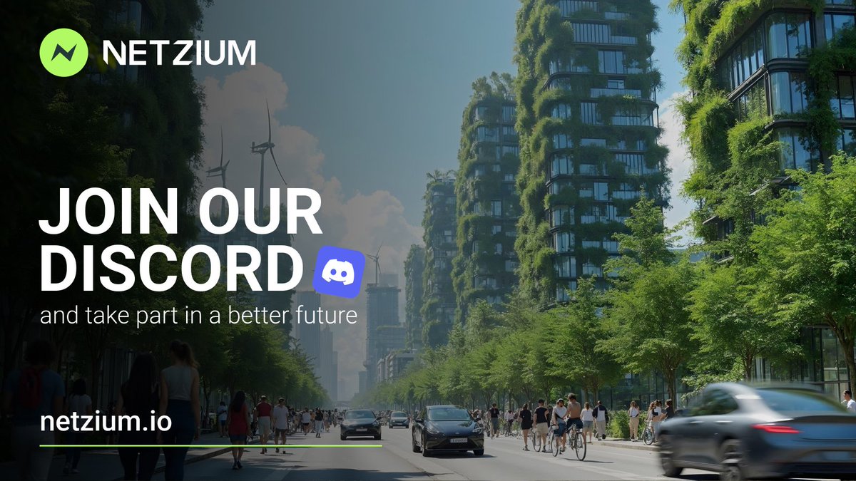 Netzium2030's tweet photo. 🌍 Join the #Netzium Discord to discuss the latest in green energy, tokenomics, and smart contracts. Let’s build a brighter, cleaner future together! 💚
👉https://t.co/2pQlIWT4Tx https://t.co/TMvAdr64bx