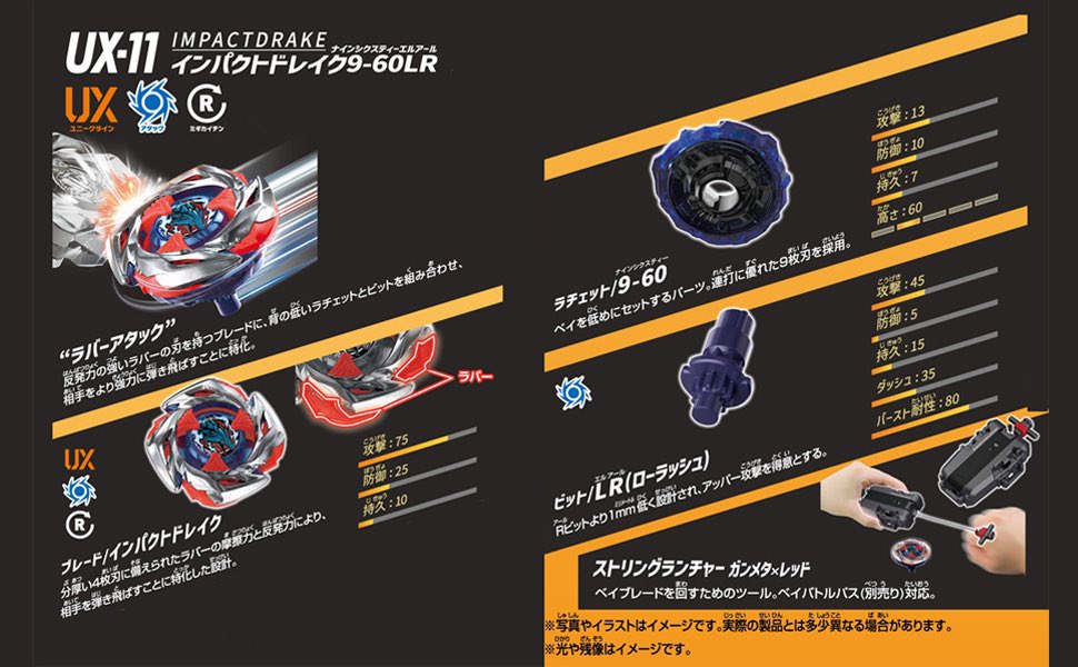 NEW ITEMパーツ詳細‼︎ UX-11 スターター『インパクトドレイク9-60LR 