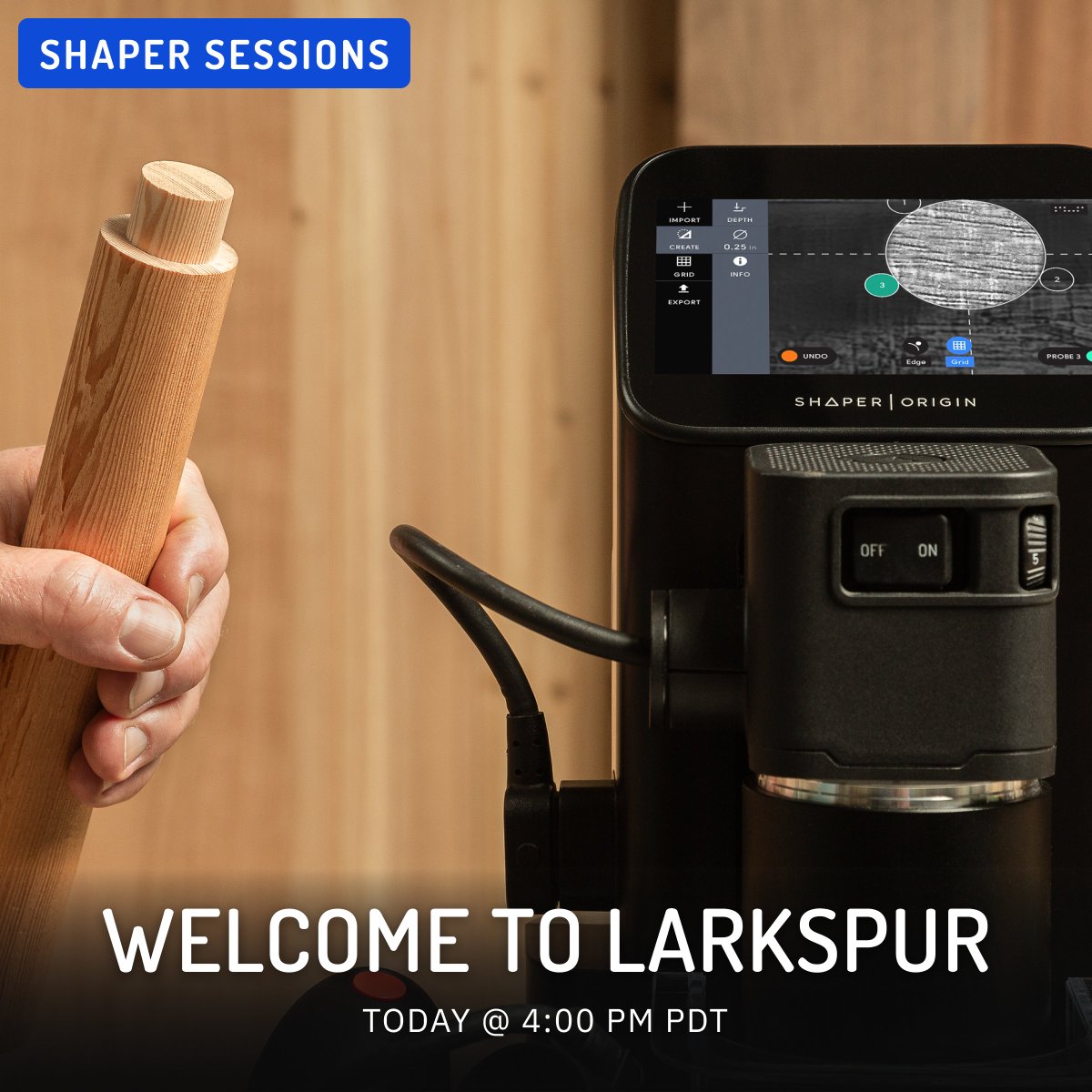 🎥 TODAY On Sessions!

We're diving into Larkspur, Origin's twelfth free system update.

Save your spot by checking the link on our profile, or popping shapertools.com/sessions into your browser.

#shapersessions #shapermade #shaperorigin #shaperworkstation #shapertools