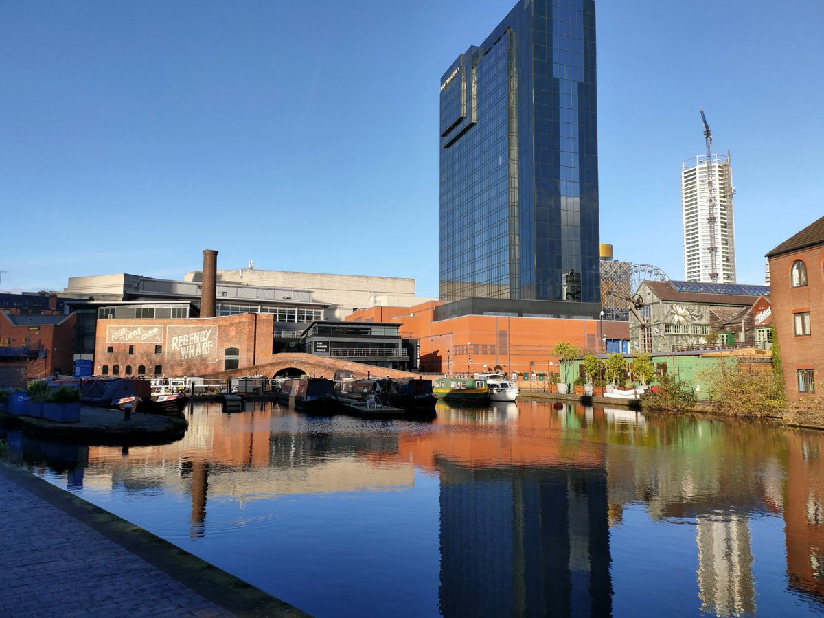 #GasStreetBasin in a very photogenic mood today #Birmingham #canals