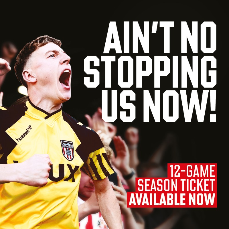 SunderlandAFC's tweet photo. 📈 250+ sold already!

We'll see you in the stands soon 👏👇