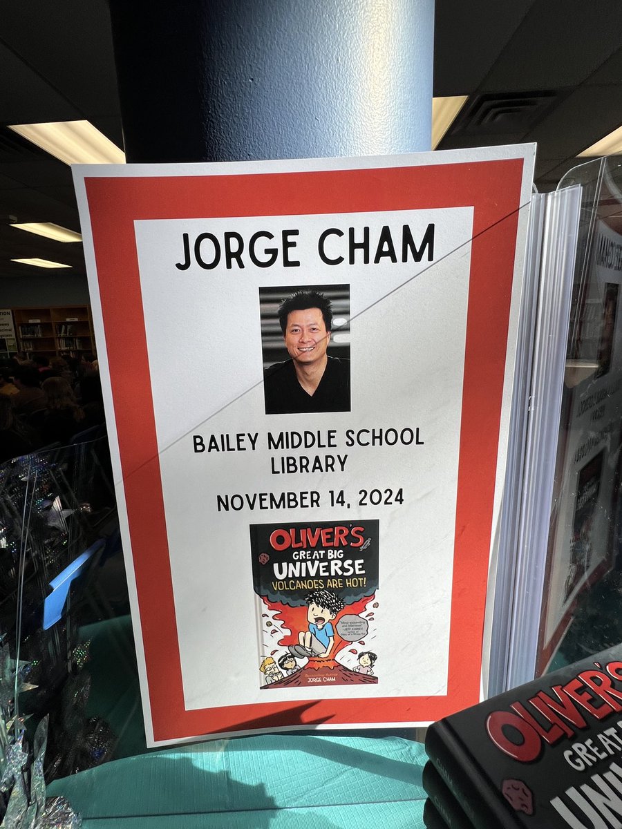 lmamerson's tweet image. Confessions of a former ELA teacher: I ditched the classroom walks to meet Dr. Cham! He’s a robotics engineer &amp;amp; writes science-based stories for kids! Thank you ⁦@BMSBears⁩ for promoting literacy! Shout-out to Jennifer, librarian, for organizing this event! #authorvisit