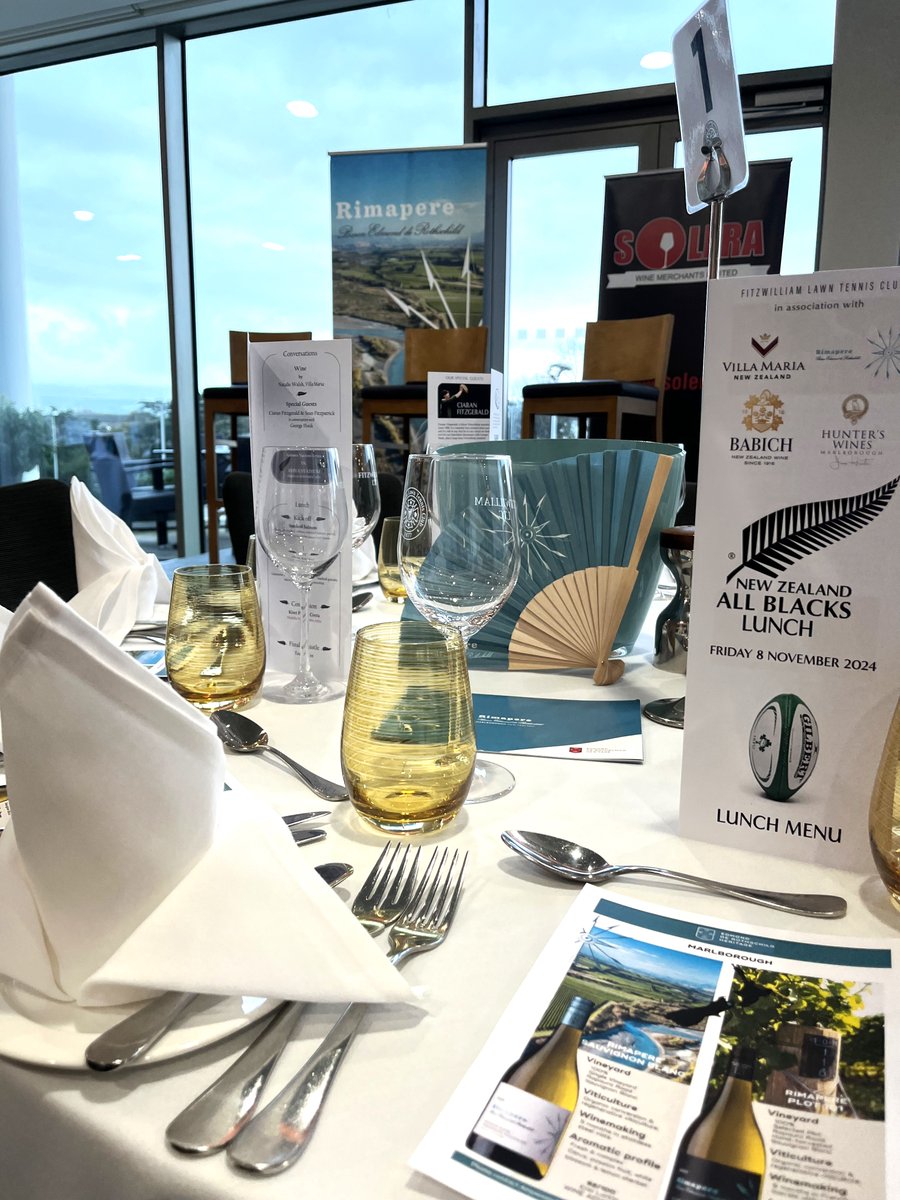 Ampersand (@ampersand_ire) on Twitter photo We were honoured to be invited by New Zealand Ambassador <a href="/NZTrevorIreland/">Trevor Mallard</a> to participate in the All Blacks Charity Lunch last week in aid of the <a href="/IRFUCharTrust/">IRFUCharitableTrust</a>.
Guests enjoyed a selection of New Zealand wines, including our Edmond de Rothschild Rimapere Sauvignon Blanc. We were honoured to be invited by New Zealand Ambassador <a href="/NZTrevorIreland/">Trevor Mallard</a> to participate in the All Blacks Charity Lunch last week in aid of the <a href="/IRFUCharTrust/">IRFUCharitableTrust</a>.
Guests enjoyed a selection of New Zealand wines, including our Edmond de Rothschild Rimapere Sauvignon Blanc.