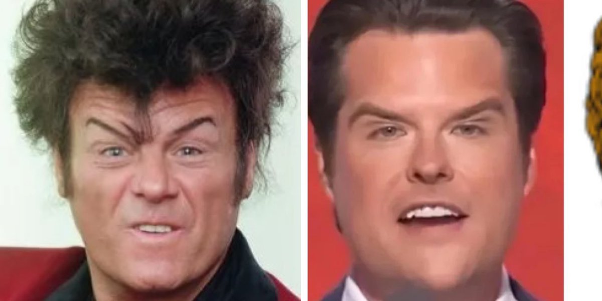 Cunning_Crone's tweet photo. @puckhunter2020 This one is more apt, they have much in common as well as look alike 🤮 #GaryGlitter #MattGaetz https://t.co/EbSEJSiD9O
