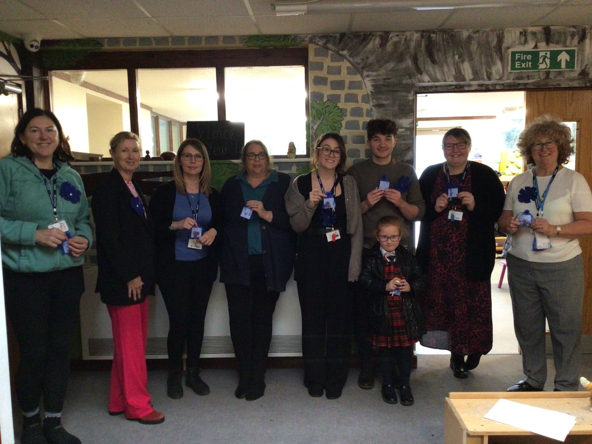 Today was Diabetes Awareness Day.  Lots of staff celebrated this by wearing blue flowers to raise awareness!