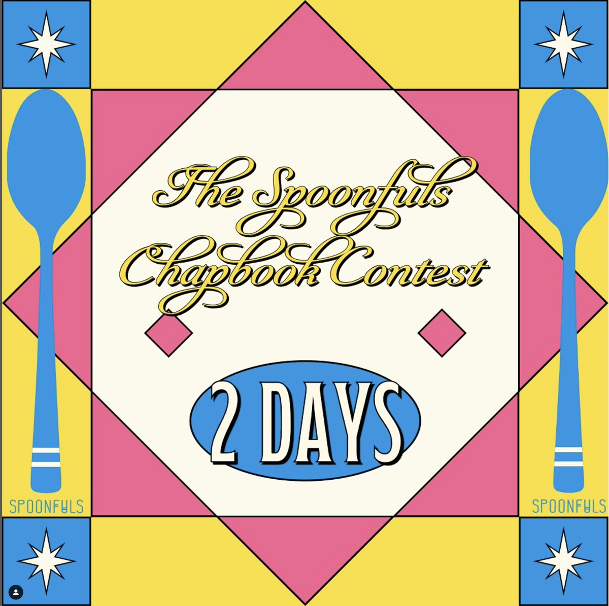 Send your poetry chapbook manuscripts our way by the end of the day on Friday 11/15 for the SRPR Spoonfuls Chapbook Contest. We're publishing 2 manuscripts, and entries are capped at 100. Contest guuidelines &amp; info: srpr.submittable.com/submit/306309/…